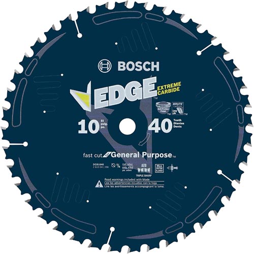 Bosch DCB1040 Daredevil 10-Inch 40-Tooth General Purpose