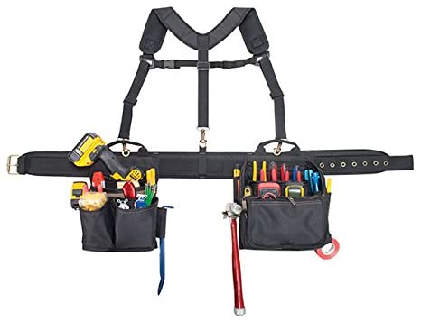 CLC Custom Leathercraft 1608 Electrician's Comfort Lift Combo Tool Belt, 28 Pocket