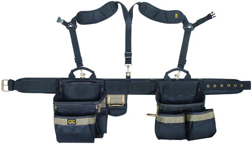 CLC Custom Leathercraft 1614 20 Pocket, Heavy Duty Framers 5 Piece Comfortlift Combo Tool Belt System