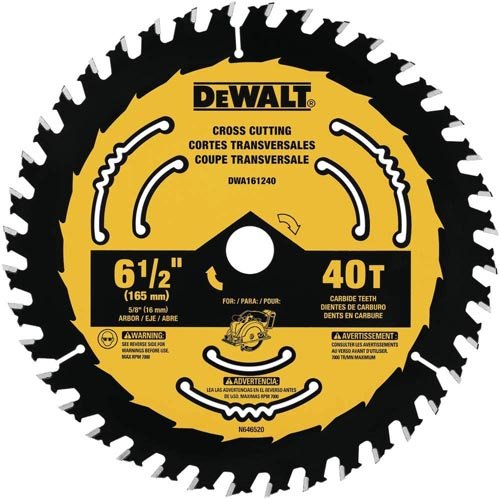 DEWALT DWA161240 6-1/2-Inch 40-Tooth