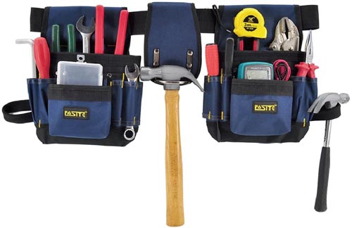 FASITE PTN012 32-POCKET Electrical Maintenance Tool Pouch Bag Technician's Tool Holder Work Organizer Framer's Tool Belt