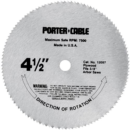 PORTER-CABLE 4-1 2-Inch Plywood Cutting 120-Tooth